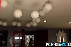 Stunning Real Estate Agent Rides Big Cock In Open House