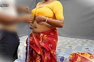 dress tailor rips clothes and creampies big tit milf's wet pussy