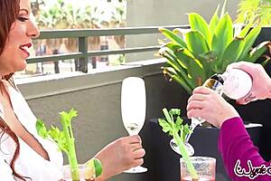 big ass latina and teen bestie ride cock on new years