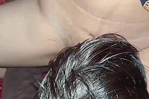 indian babe endures hard pussy licking n intense fucking alone