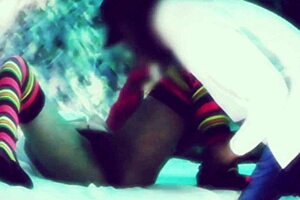 DIRTY NURSE SHARON SUCKS HUGE COCK AND RIMJOBS PATIENT IN LINGERIE HEELS!