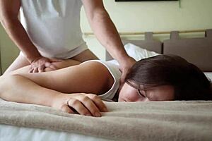 Petite Brunette Babysitter Rides Rough in One Bed Hotel Creampie Fuck