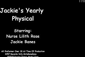 Nurse lilith rose gives jackie banes intense gyno exam caught on hidden hospital camera