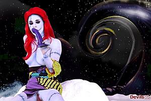 Joanna Angel deepthroats monster cock in sexy Christmas parody orgy.