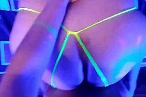 Overwhelmed by Lust Spreading Huge Neon Ass in Doggystyle POV