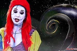 Joanna Angel deepthroats monster cock in sexy Christmas parody orgy.