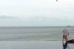 diving into my infinity pool relaxation