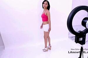 Super cute brunette teen pounded at modeling audition 😜💦