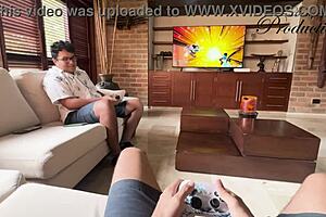 Colombian milf seduces foreign friend for bareback creampie and wild riding