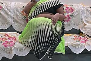 sexy indian bhabhi teases with her huge natural boobs bouncing