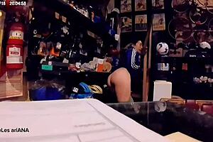 store run turns risky anal facial fuck