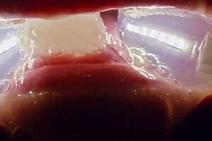 deranged rebel rhyder drowns in frozen cum bukkake