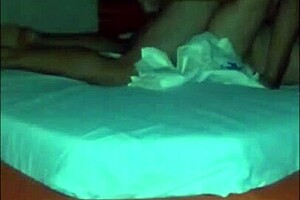 Karina's Wild Motel 3some: Cuckold Husband Films Slutty Creampie Pounding