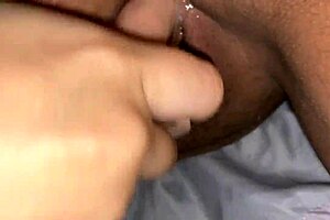 Intense lesbian pussy pounding drives her wild with passion