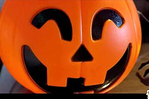 Whoa! Cleo Cadillac's Wild Halloween Anal Orgy Spin!