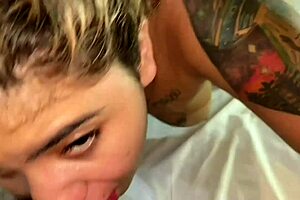 Big ass latina teen sucks cock hard and swallows hot cum load