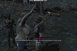 check out this fallout milf taking a massive interracial gangbang pounding