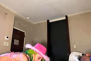 imagine her tiny ebony body stretched wide by monster BBC creampie in pussy and throat