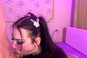 Girlfriend's slutty wet mouth ready for cock anytime I crave