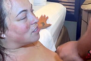 bbw bent over for massive black cock doggystyle cumshot pounding