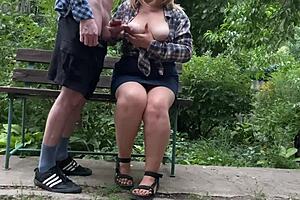 best homemade clips of chubby bbw handjob in nylons outdoors