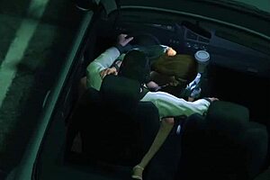 GTA 5 bust: Hooking up with street slut in hot car sex game