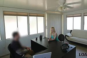 Babe Endures Intense Office Casting Fuck for Quick Cash Loan