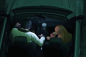 GTA 5 bust: Hooking up with street slut in hot car sex game