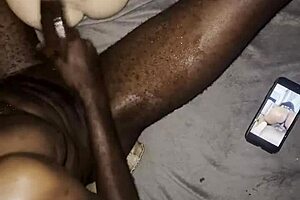 POV homemade footage of big black cock destroying tight young pussy