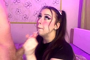 Girlfriend's slutty wet mouth ready for cock anytime I crave