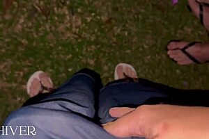 Wild Nighttime Forest Orgy with Group Frenzy