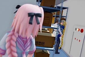 omg astolfo cumming so hard on that monster cock trap