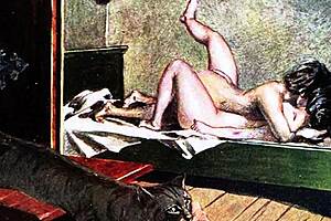 Vintage erotic art captures timeless sensuality
