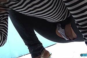 hey she sucked his cock outside then rode him hard inside the warehouse