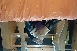 Latina Shemale Rams Toy Fully Into Tight Ass!