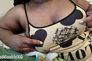 mmm lick and suck these big ebony bbw titties feels amazing 😍