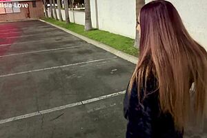 Italian milf Artemisia Love smokes in solo fetish ride outdoors.