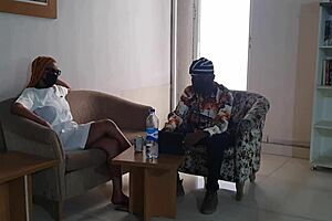 Ebony Nurse Fucks Interviewer Hard for That Big Promotion