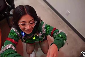 Big Titty Latina Coworker Pounds Monster Cock At Noisy Office Christmas Bash