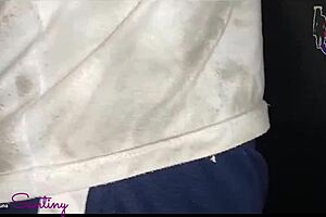 LIBERATED HUBBY PUTS BIG COCK IN GLORYHOLE BLOWJOB