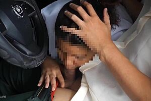 Japanese Pinay Slut Squirts in Public Car Creampie Deepthroat Fuck