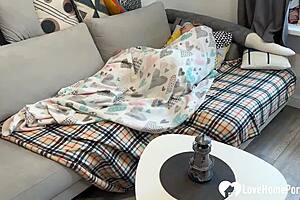 Hey neighbor, watch this milf worship your cock sloppy!