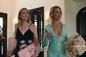 These cuties fight then lick asses squirting hard