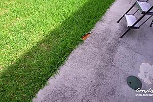 Curvy milf squirts wildly helping stud cum all over soaked panties!