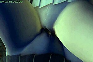 Two anime teens scissor in wet tribadism close-up!