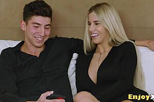 naughty housewife teases kitchen charms subtly