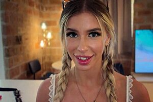 Hey, check out model annabella blue's juicy blowjob and pussy licking path to stardom