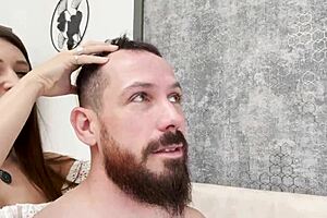 Beautiful Masseuse Rims Ass Deep and Swallows Cum