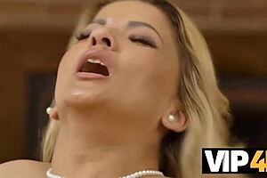 picture this wild encounter where she seduces him with her shaved mature pussy