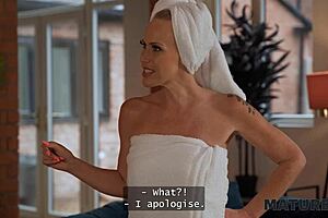 horny milf neighbour fucks robber hard and sucks his cock